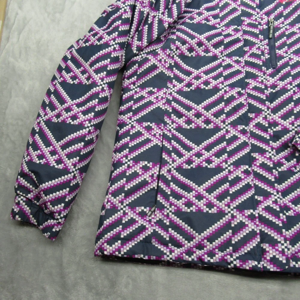 Columbia Jacket‎ Youth XL Purple Geometric 3D Omni-Heat Waterproof Magic Mile